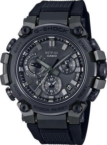 Reloj Casio Toughmvt Solar Para Hombre E-watch Color de la correa Negro Color del bisel Negro Color del fondo Negro