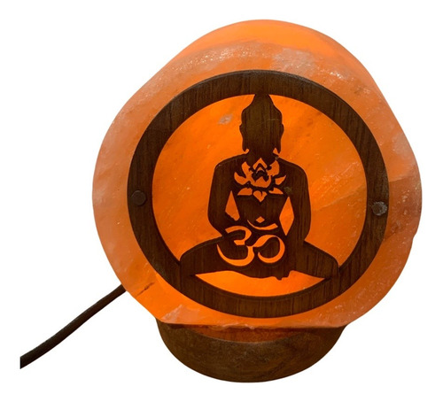 Lámpara De Sal Del Himalaya Con Buda -usb