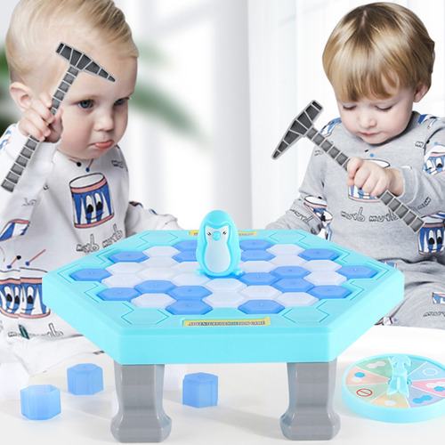 Juego Salva Pingüino Rompehielos Trampa Bloques Con Martillo