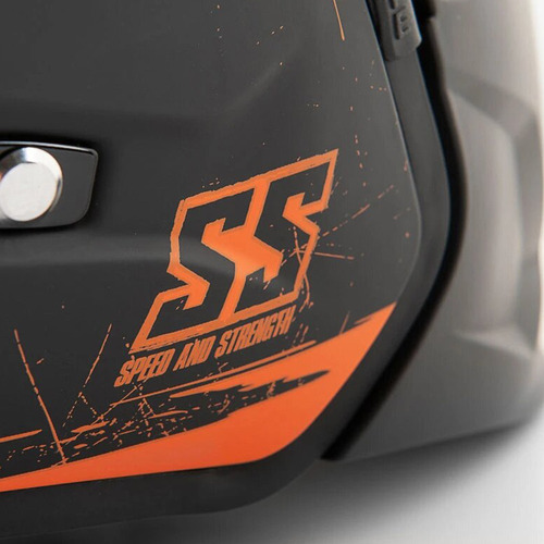 Casco Speed & Strength Ss2400 Tough Nails Blanco Para Moto