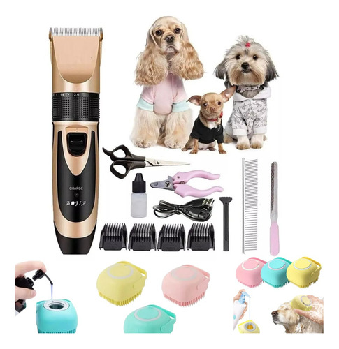 Máquina Para Cortar Pelo De Perro Caniche Mascotas Pro Color Negro