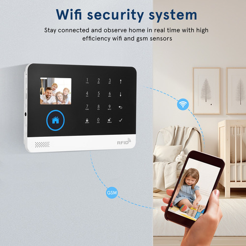 Kit Sistema De Seguridad Alarma Hogar Y Sensor Wifi Y Gsm
