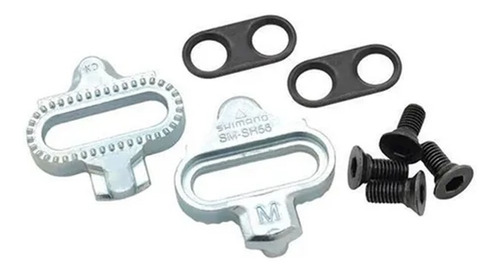 Imagem 4 de 4 de Par Tacos Pedal Clip Shimano Sm-sh56 Spd Cleat Set