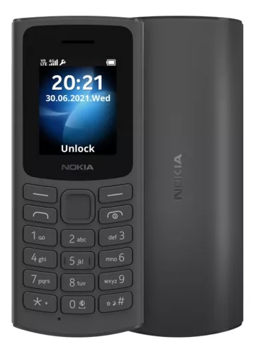 Celular Nokia 110 Dual Sim Preto, Rádio Fm, Leitor Mp3, Fone