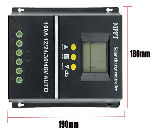 Controlador De Carga Solar 100a/80a/60a Mppt/pwm