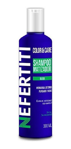 Nefertiti Color & Care Shampoo Bleu 300 Ml