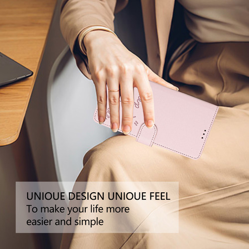 Funda De Piel Con Forma De Cara Sonriente Para Motorola Edge 50 Fusion Con Ranuras Para Tarjetas, Cierre Magnético, Cartera, Bloqueo Rfid, Soporte