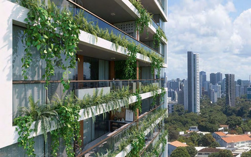 Imagem 2 de 14 de Apartamento Tipo Jardim 4 Suítes E Piscina Privativa 4 Vagas
