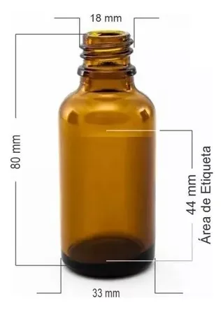 Frasco Muestra Perfume Ambar 25 Ml Tapa Rosca Por 100 Und