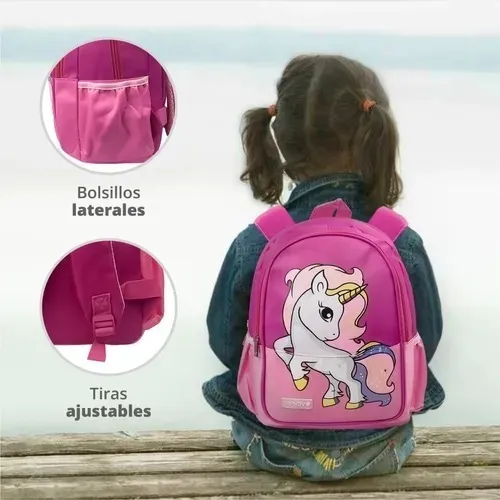 Mochila Infantil Escolar Niña Para Colegio Jardín