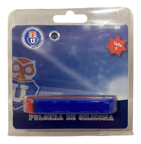 Pulsera Universidad De Chile Silicona Tamaño Niño Azul/rojo