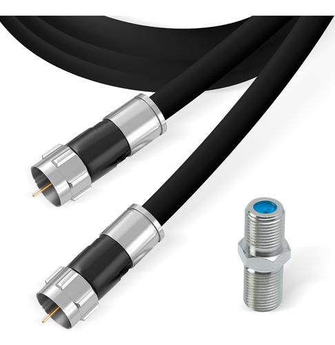 Cable Coaxial Rg6 Con Conectores F, Internet De Alta Velocid