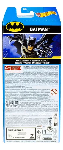 Pack 5 Carrinhos Hot Wheels Batman - Mattel