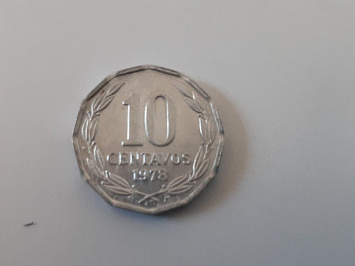 Moneda Chile 10 Centavos 1978 Al Xf (x1156