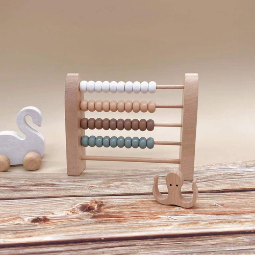 Calculadora De Madera Abacus Juguetes Educativos Regalos