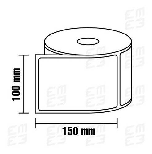 Imagen 3 de 4 de Etiquetas Autoadhesivas Termicas 100mm X 150mm