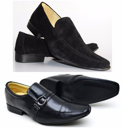 colher Emular, imitar guia sapato camurça preto masculino - tatosbotao.com