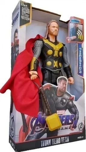Thor Articulado 32cm Luz Som Vingadores Avengers 