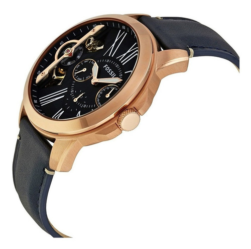 Reloj Fossil Me1162 Mov Twist Automatic Piel Azul Caballero
