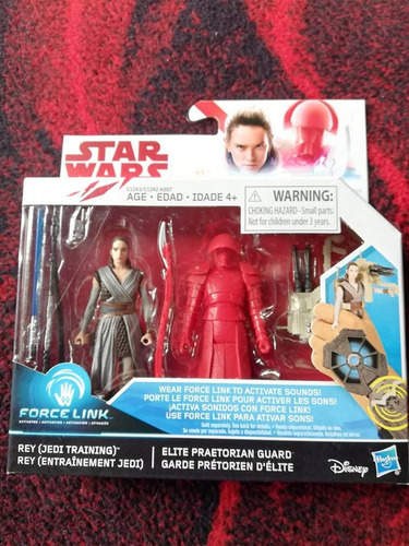 Figuras Star Wars Force Link. Rey Y Guardia Pretoriano (Usado)