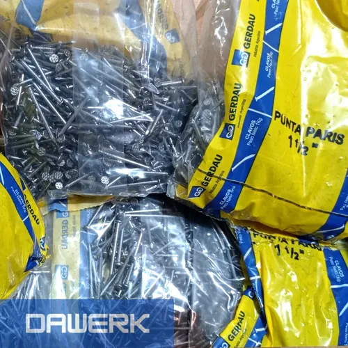Clavos Punta Par s 1 1 2 Pulgadas caja 16kg Techo Machimbre