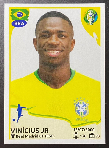 Lámina Álbum Copa América Brasil 2019 / Vinicius Jr #33