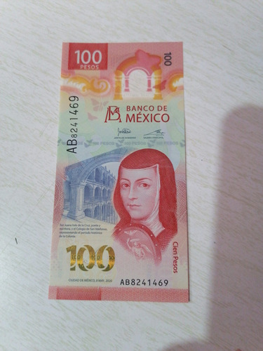 Billete De Sor Juana 100 Pesos
