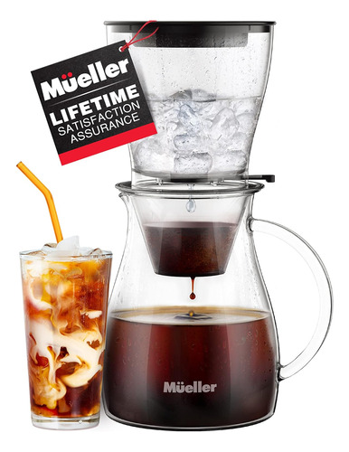 Cafetera Y Tetera Mueller Quickbrew Smooth Cold Brew 4...