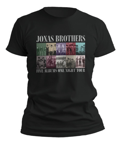 Camiseta Jonas Brothers Five Albums One Night Eras Tour