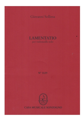 Giovanni Sollima: Lamentation For Cello Solo.