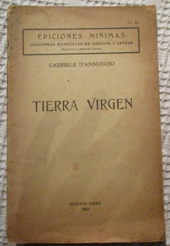 Gabriele D'annunzio - Tierra Virgen