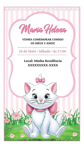 Convite Digital Escolha O Seu Envio Imediato Gata Marie
