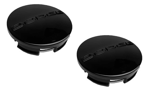 Par De Centros De Rin Dodge Challenger 2008-2020 Negro 63 Mm