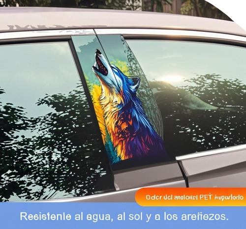 Calcomanía Autoadhesiva Protectora Para Pilares De Coche Y V