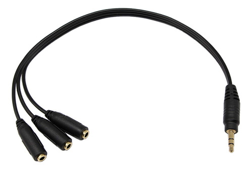 Qaoquda - Cable Divisor De Audio Estreo De 0.138in, Chapado 