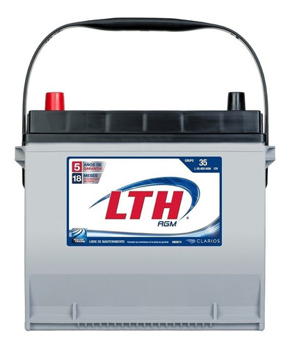 Bateria Lth Agm Honda Accord 4 Cil (2.2l) 1994 - L-35-650