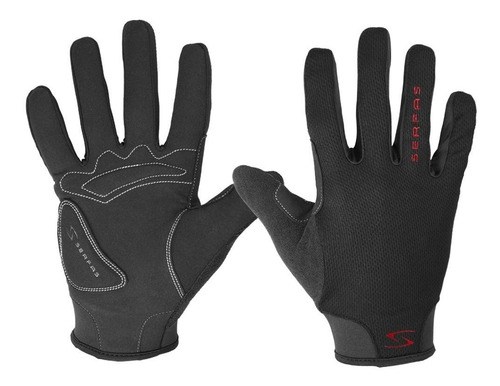 Guantes Largos Serfas Starter Negros Bicicleta