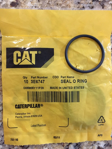 Sello Original Caterpillar 3e6747 O 3e-6747