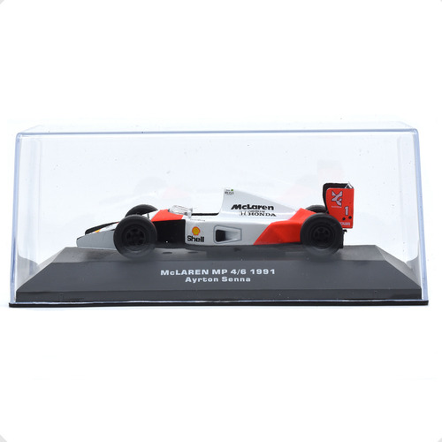 Miniatura Mclaren Mp 4/6 1991 Senna Lendas Colecionáveis Ed6