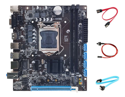 Placa Base H110+2 Cables Sata+cable Conmutador Lga1151 M.2 N