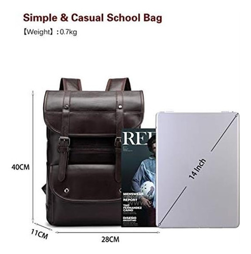 Fandare Mochila Unisex Mochila Impermeable De Pu Para Comput