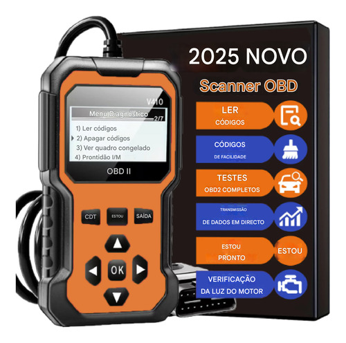 Scanner Automotivo V420 Leitor Codigos Obd2 Autel Maxi Scan
