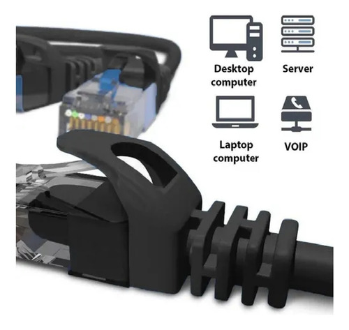 Cable Ethernet Cat 6 Exterior Blindado De 15 Metros Gigabit
