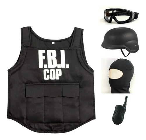 Trajes Y Ropa Del Fbi, Swat, A Prueba De Balas, Cosplay, Min