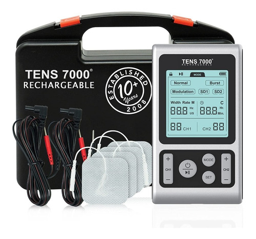 Tens 7000 Recargable Electroestimulador Muscular Portátil