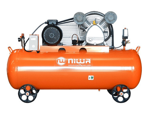 Compresor de aire eléctrico portátil Niwa ACW-300 trifásico 300L 5.5hp 380V 50Hz naranja