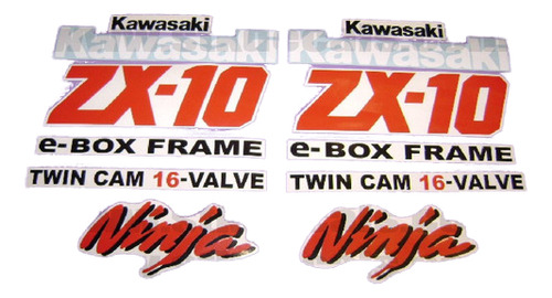 Kit De Stickers Calcomanias Para Moto Kawasaki Ninja Zx10