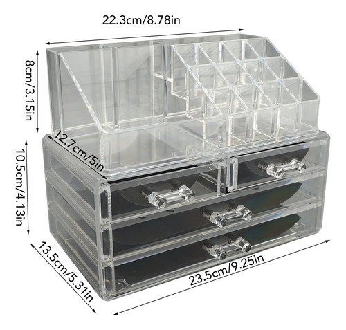 Cosmetic Boxes Organizador De Maquillaje, Vitrinas Transpare