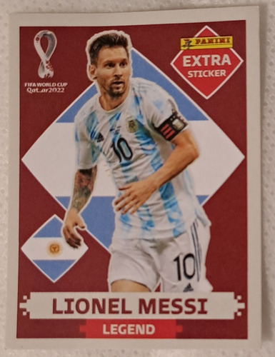 Figurita Messi Legend Base -extra Sticker Original 