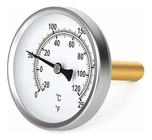 Meanlin Measure 1-2  Npt Bimetal Thermometer For Hot Wa